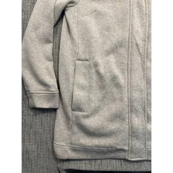 Lands' End Women's Beige Zip Up And Snap Up Jacket Size Large With Pockets - Picture 8 of 14